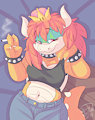 Bowsette by RoareyRaccoon