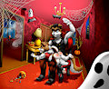 Halloween spank by zooshi