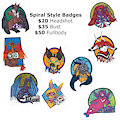 Spiral Style Badge Commission Prices by talakestreal