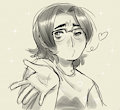 smoochtober day 2: Blowing a kiss