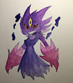 Inktober Mega Gengar by Mythrica