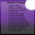 Inktober Slots 40 USD Each by CherishArts