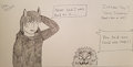 Inktober day 4: Hairy Situation by CodaLeo