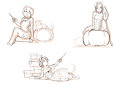 Halloween ych one pose left.
