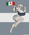 Running wolf Robin by Mao