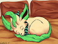 [C] He slep