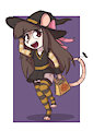 Kaytee on Halloween by Aggie