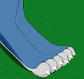 Request: Krystal's Paws by Lewdedew