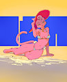 beach babe in hat by rick2tails
