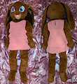 [commission] anthro rabbit girl plush