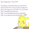 Dear Supporters 9 Oct 2018