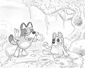 [P] Bluey, Pretend picnic