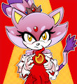 Blaze as Fire Rosalina