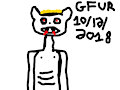 A Spoopy Naked Vampire. (Day 6)