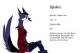 Ryder Character Sheet by SaphireBlueflame