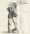 smoochtober day 13: Height difference kiss