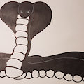 Inktober day 15 black cobra