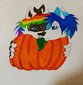Pumpkin couple (gift) by Luckychance02