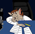 Sleeping on the Job (Old Art!)