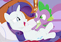 No, Spike, stop! I'm very ticklish!