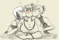 smoochtober day 17: 3 people kiss
