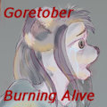 Inktober Goretober Day 11: Burning by MrHart