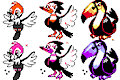 Alolan Birds GSC Sprites