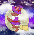 Amy witch flying -By MaruchanBoy-