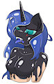 Brosquito gift - Nightamare moon transformation by SkyspearDW