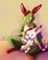 Hanging with Gatomon (by PokyBlue)