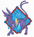 Spiral Style Art: Espeon by talakestreal