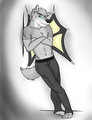 Chuong's Wolf, Dragon Hybrid!!! (Clothed) by Duke
