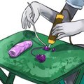 Playing With His Toys