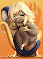 Kakao, a smol golden sloth by Picturd
