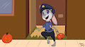 Judy Trick or Treating by Saine