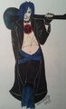 Flat color Single character -Human- by anniekitty
