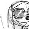 Brandy in the beach by escoria