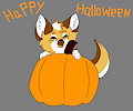 Foxtober Day 31 : Pumpkin Spice + FREE LINEART