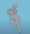 Fat girl in peril