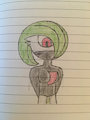 Gardevoir in an Armbinder by Homerboy4