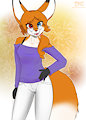 Nerdy Amber - by Ballistic-cottontail by Foxyverse