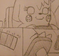 Milachu driving an electric car