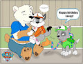 "The birthday spanking!"