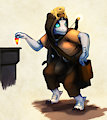 Dragonborn Child and Frog by Rota