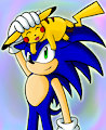 Sonic and Pikachu by FireFox20