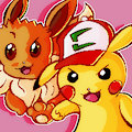 Pikachu VS. Eevee by SailorBear