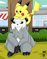 pikachu and pangoro