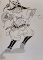 Inktober Grimalkyne Wizard ink