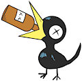 Drinky Crow by OliverJarvis