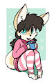 Kaelie with hot cocoa